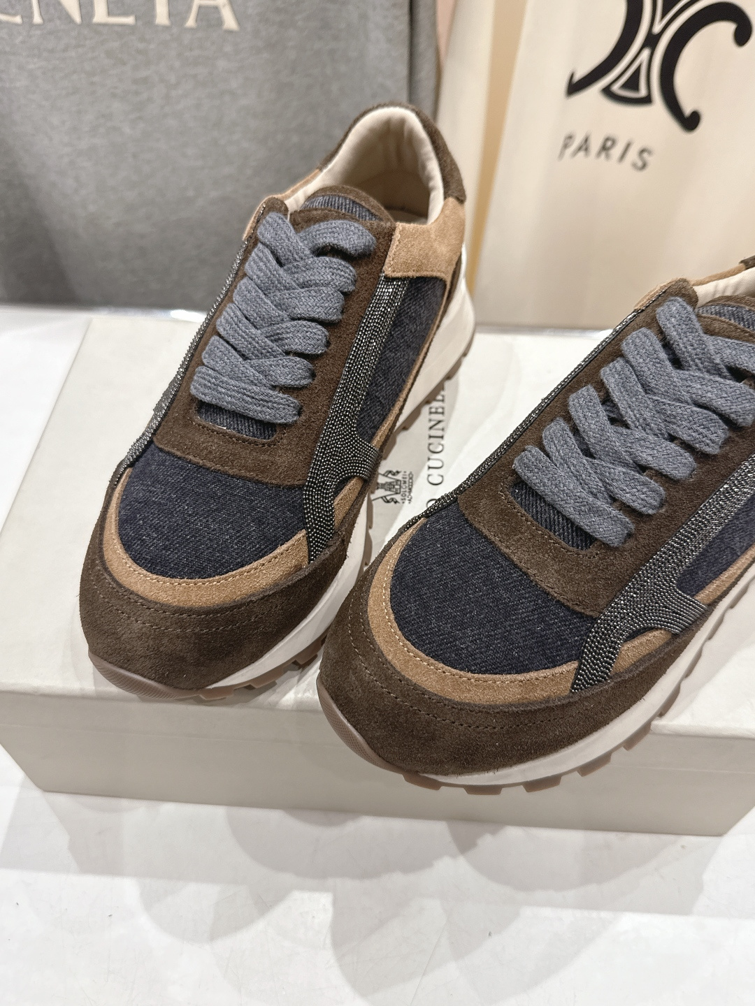 高版本出厂 Brunello Cucinelli 新款BC经典休闲鞋运动鞋系列单鞋BC是意大利知名品牌，