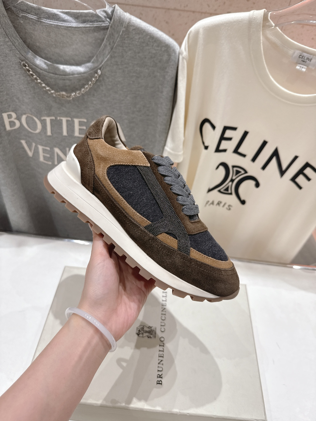 高版本出厂 Brunello Cucinelli 新款BC经典休闲鞋运动鞋系列单鞋BC是意大利知名品牌，