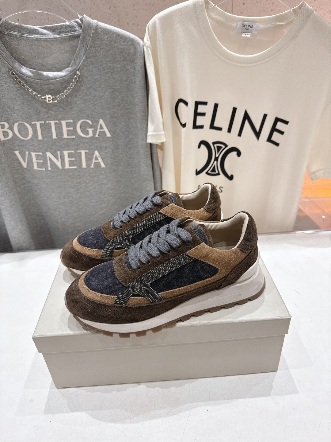 高版本出厂 Brunello Cucinelli 新款BC经典休闲鞋运动鞋系列单鞋BC是意大利知名品牌，