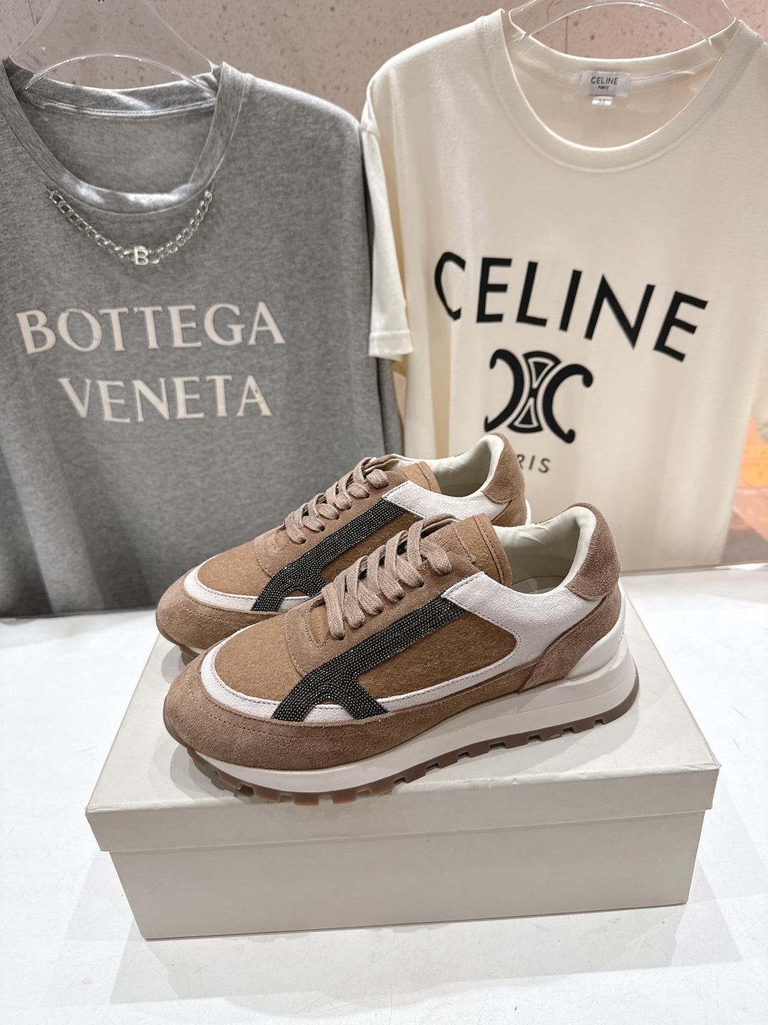 高版本出厂 Brunello Cucinelli 新款BC经典休闲鞋运动鞋系列单鞋BC是意大利知名品牌，