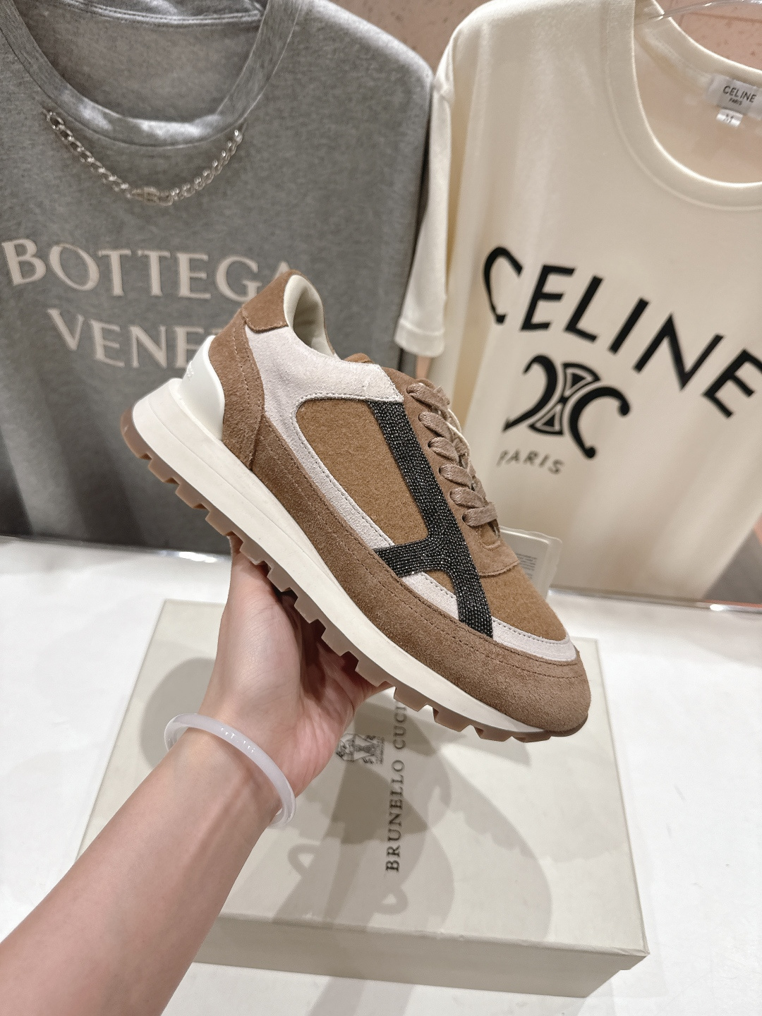 高版本出厂 Brunello Cucinelli 新款BC经典休闲鞋运动鞋系列单鞋BC是意大利知名品牌，