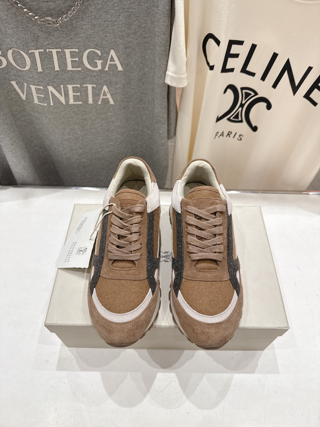 高版本出厂 Brunello Cucinelli 新款BC经典休闲鞋运动鞋系列单鞋BC是意大利知名品牌，