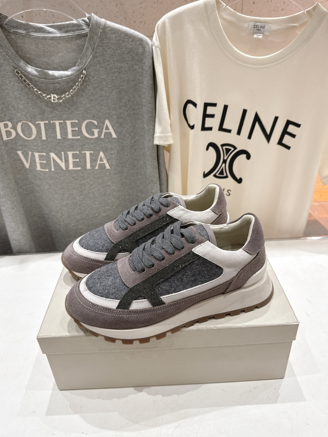 高版本出厂 Brunello Cucinelli 新款BC经典休闲鞋运动鞋系列单鞋BC是意大利知名品牌，