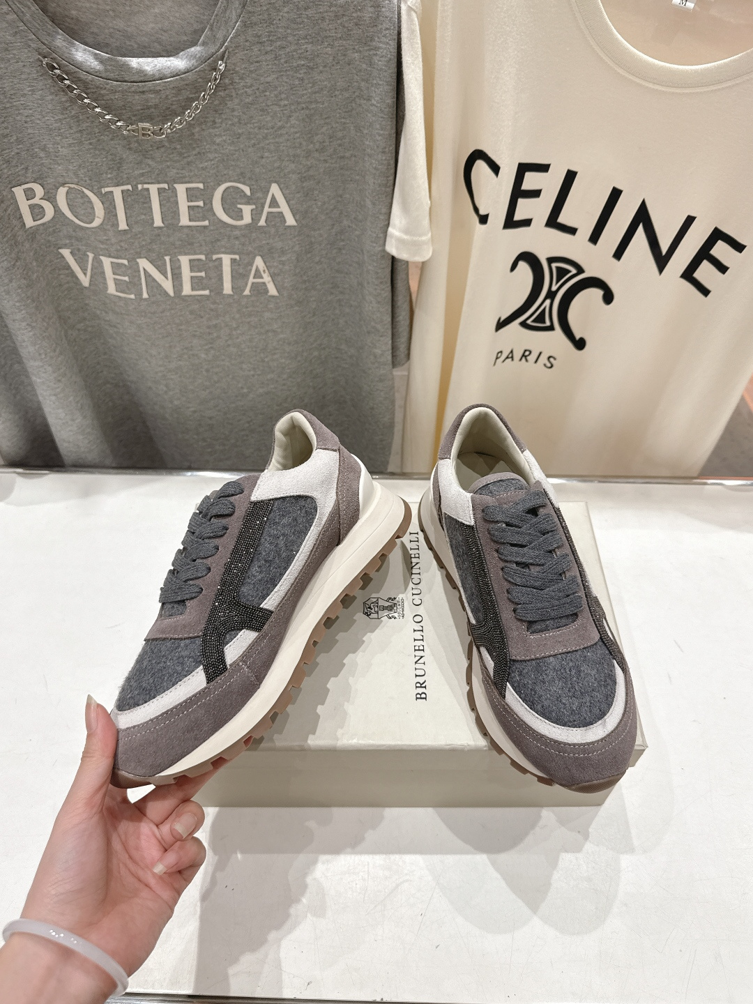 高版本出厂 Brunello Cucinelli 新款BC经典休闲鞋运动鞋系列单鞋BC是意大利知名品牌，