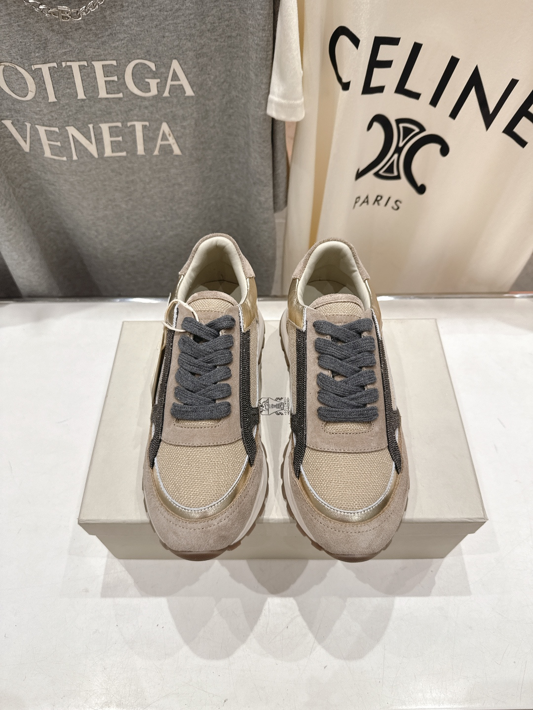 高版本出厂 Brunello Cucinelli 新款BC经典休闲鞋运动鞋系列单鞋BC是意大利知名品牌，