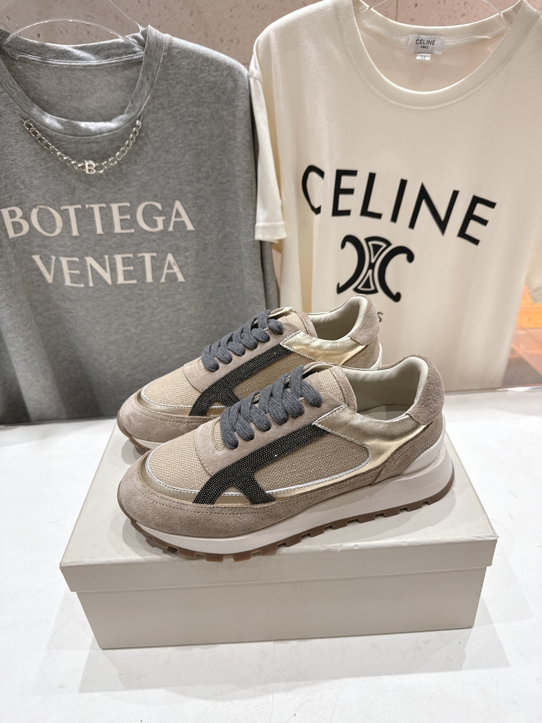 高版本出厂 Brunello Cucinelli 新款BC经典休闲鞋运动鞋系列单鞋BC是意大利知名品牌，