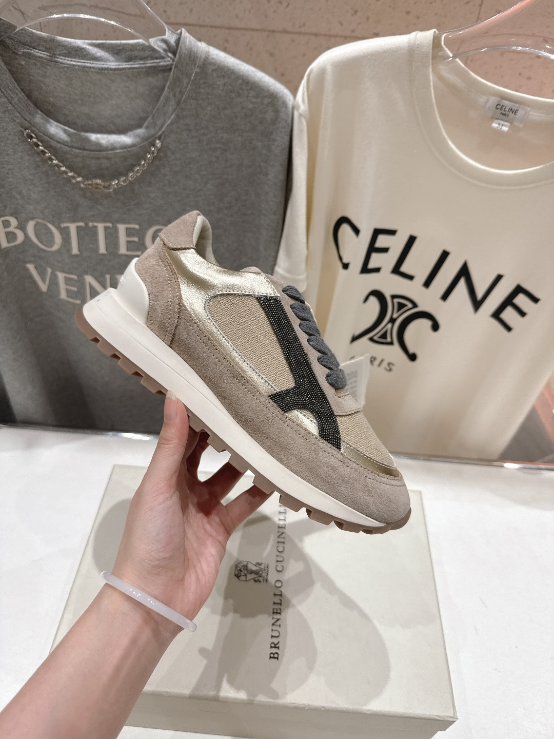 高版本出厂 Brunello Cucinelli 新款BC经典休闲鞋运动鞋系列单鞋BC是意大利知名品牌，