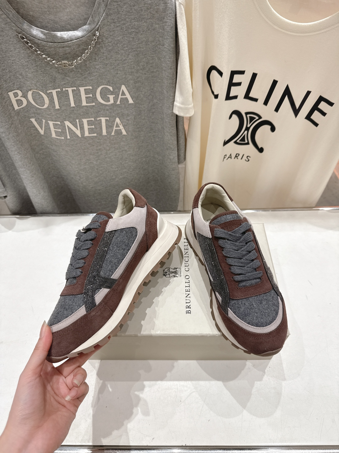 高版本出厂 Brunello Cucinelli 新款BC经典休闲鞋运动鞋系列单鞋BC是意大利知名品牌，