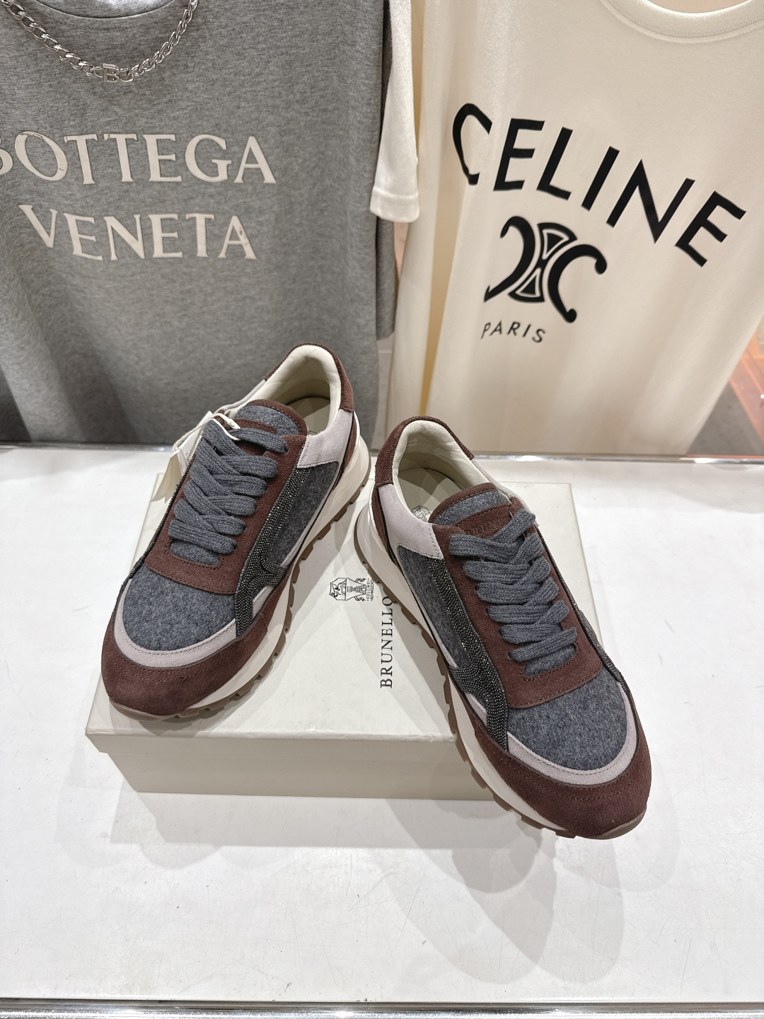 高版本出厂 Brunello Cucinelli 新款BC经典休闲鞋运动鞋系列单鞋BC是意大利知名品牌，