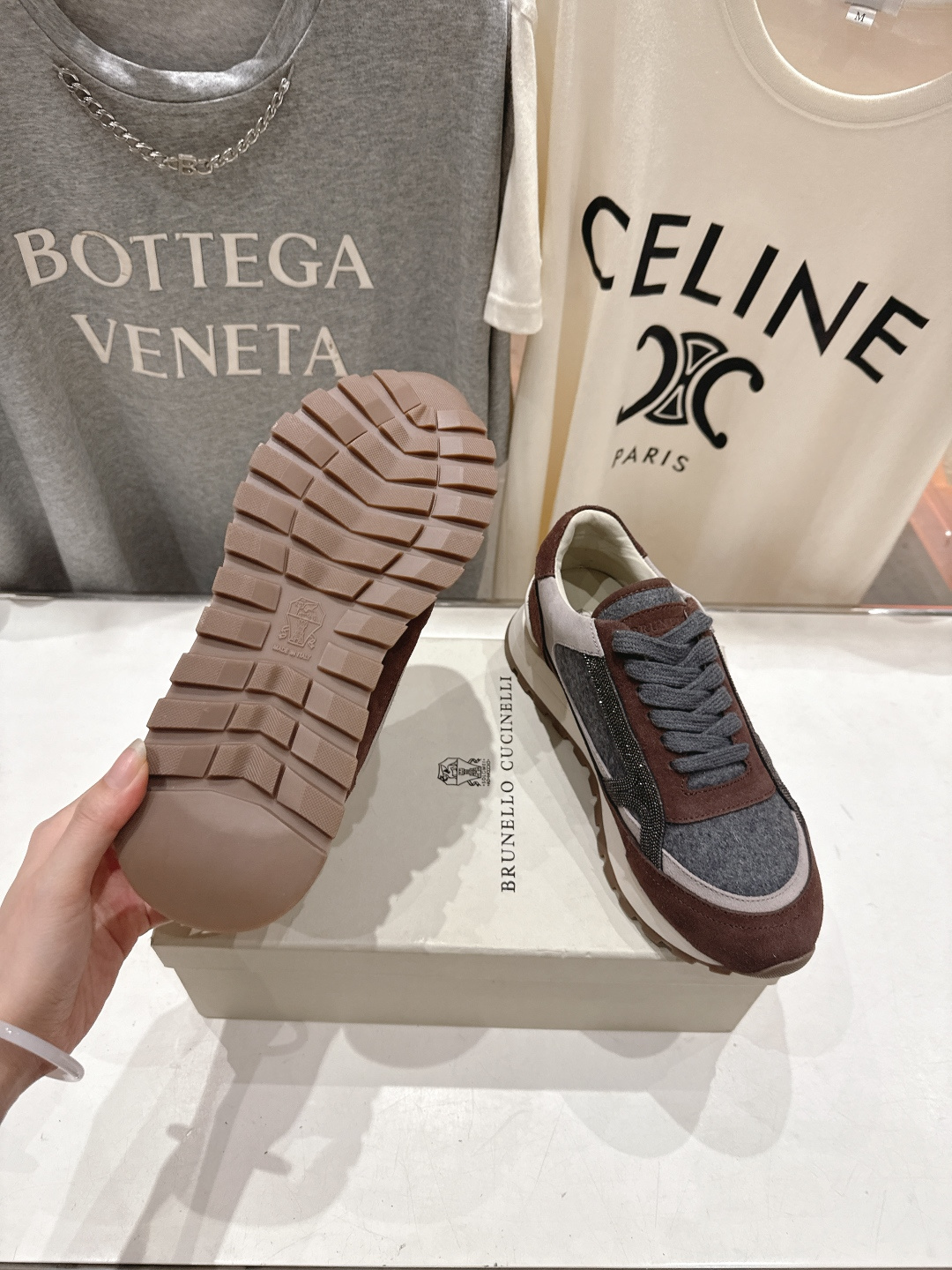 高版本出厂 Brunello Cucinelli 新款BC经典休闲鞋运动鞋系列单鞋BC是意大利知名品牌，