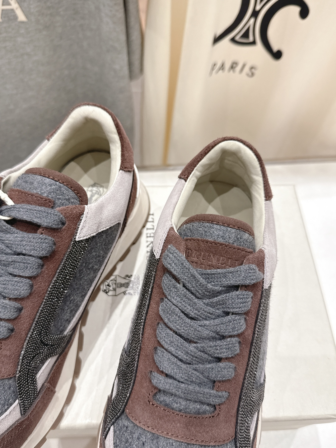 高版本出厂 Brunello Cucinelli 新款BC经典休闲鞋运动鞋系列单鞋BC是意大利知名品牌，