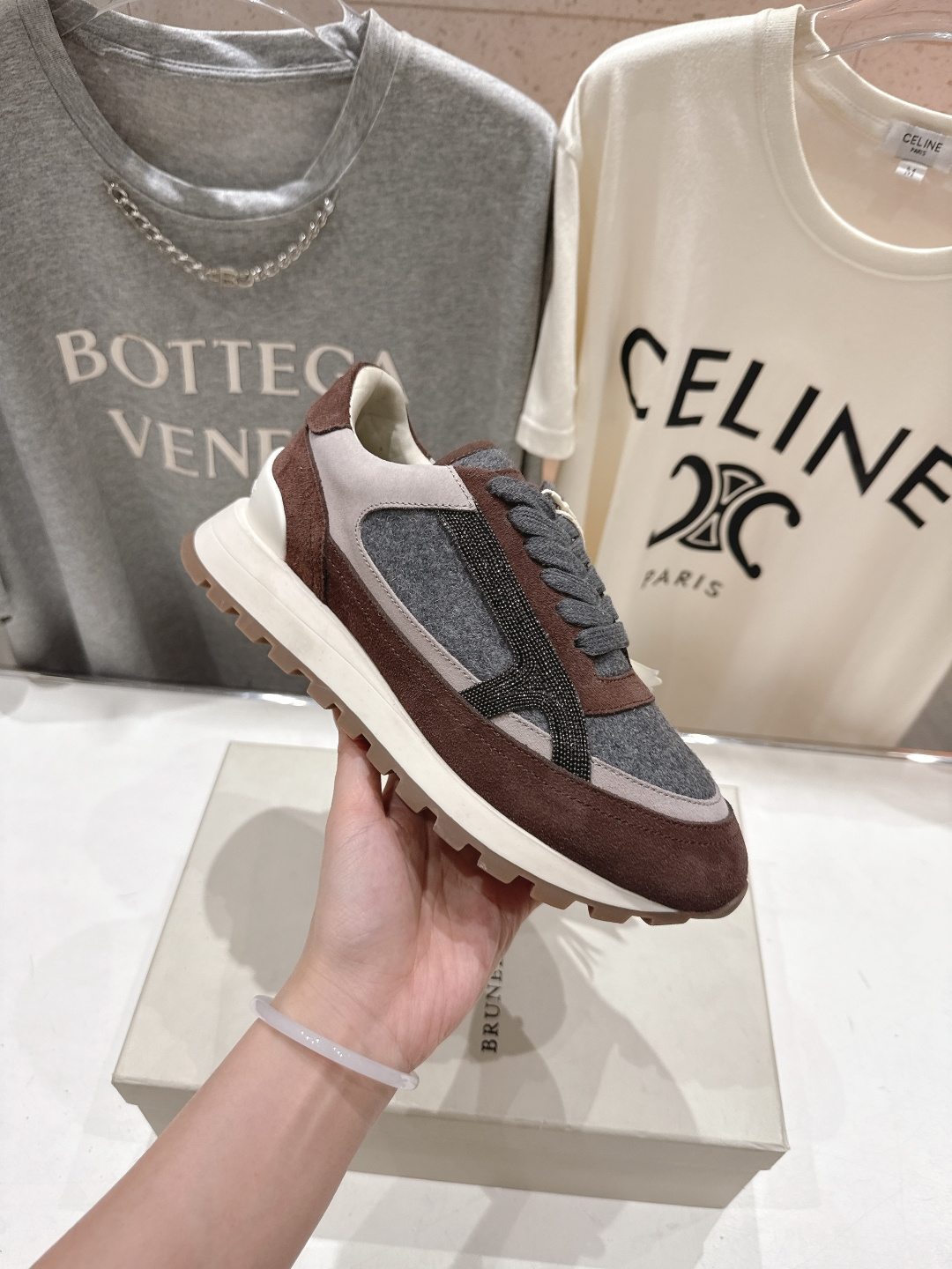 高版本出厂 Brunello Cucinelli 新款BC经典休闲鞋运动鞋系列单鞋BC是意大利知名品牌，