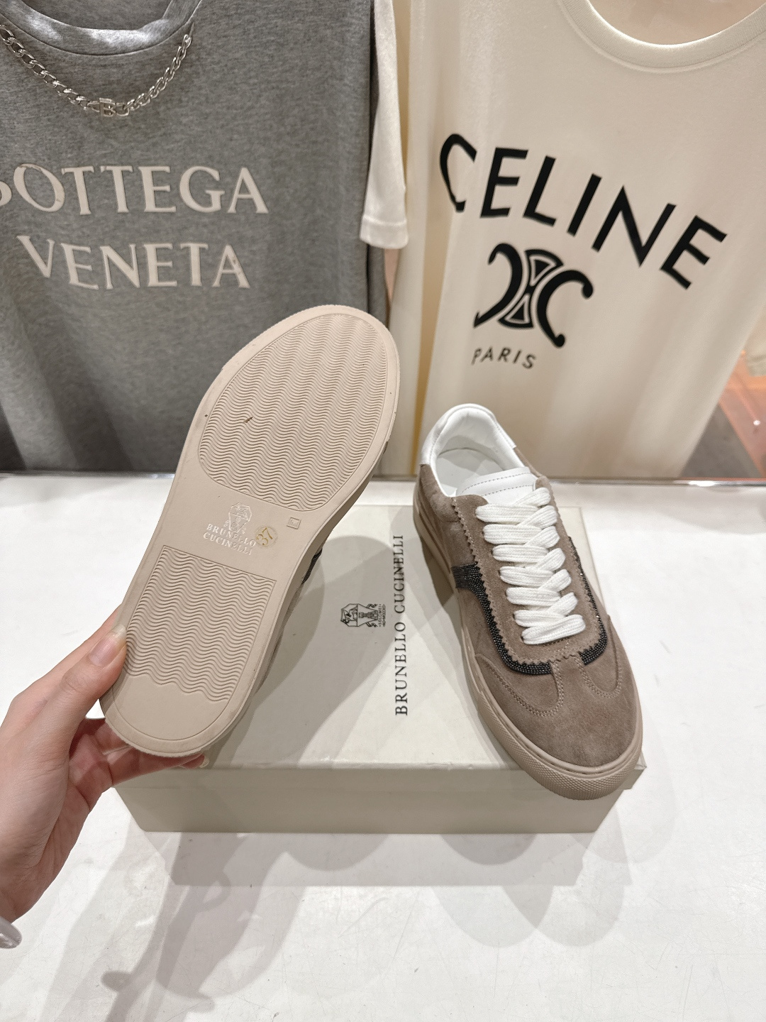 高版本出厂 Brunello Cucinelli 新款BC经典系带休闲鞋一脚蹬乐福鞋系列单鞋BC是意大利