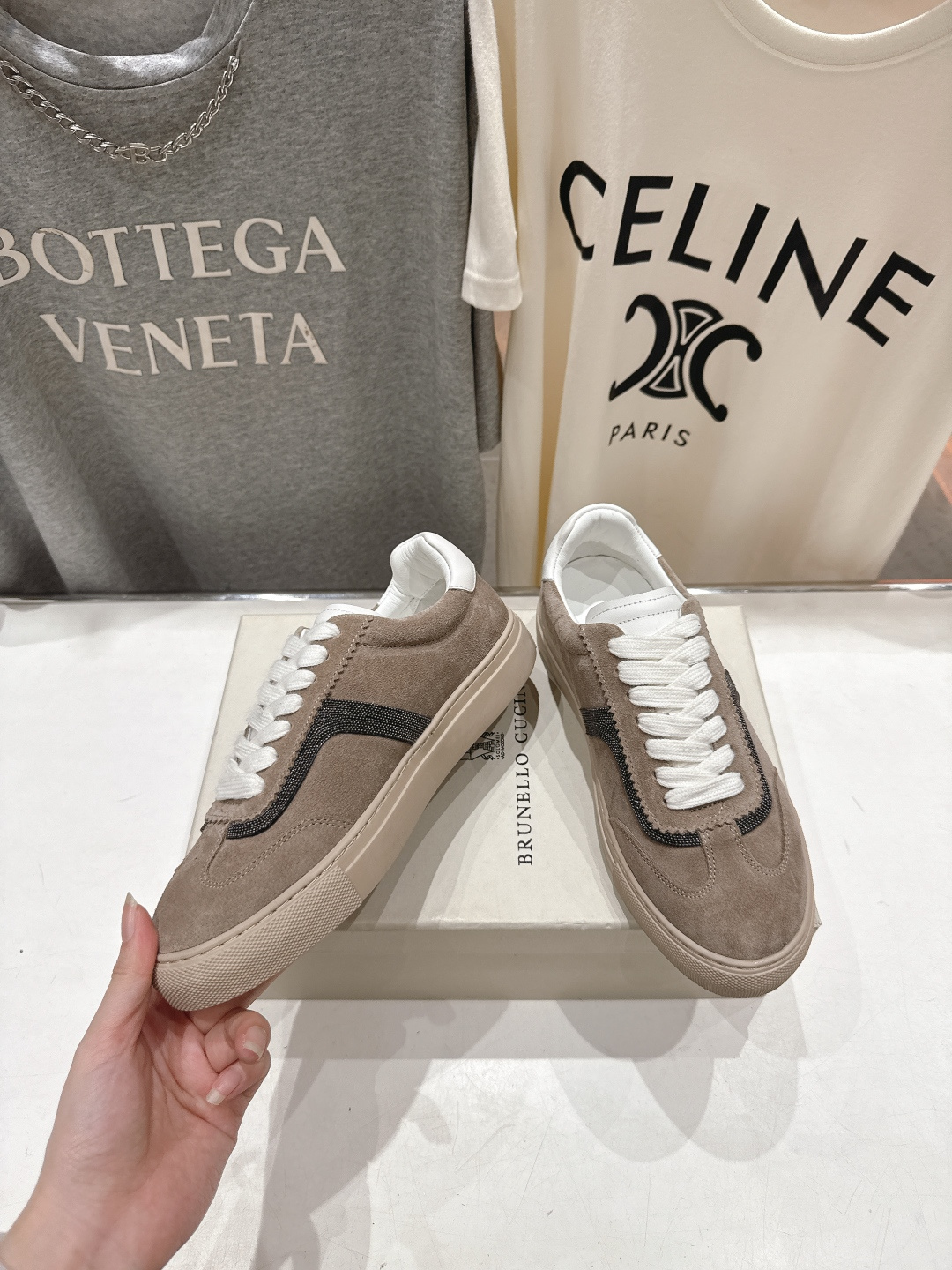 高版本出厂 Brunello Cucinelli 新款BC经典系带休闲鞋一脚蹬乐福鞋系列单鞋BC是意大利