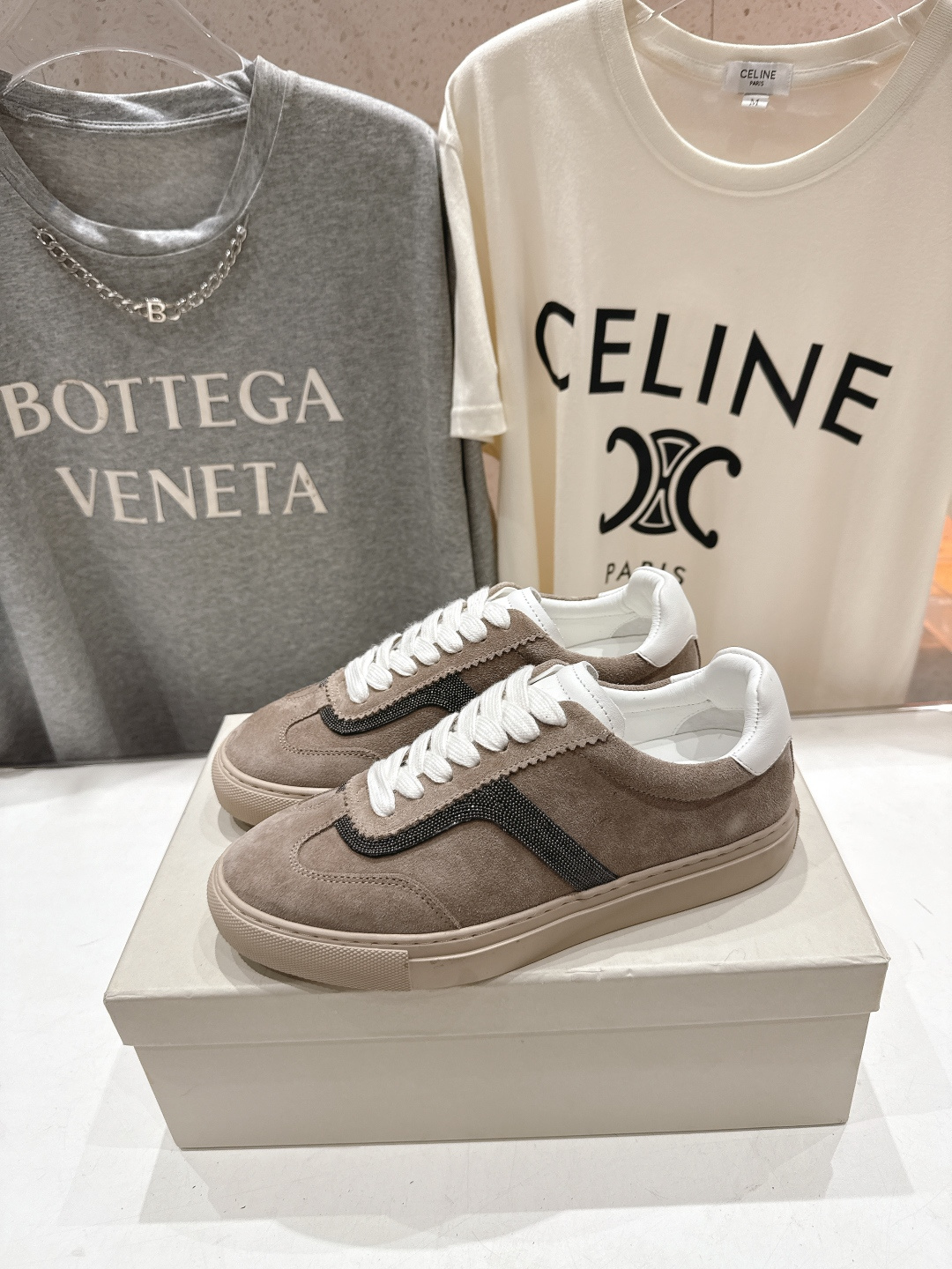 高版本出厂 Brunello Cucinelli 新款BC经典系带休闲鞋一脚蹬乐福鞋系列单鞋BC是意大利