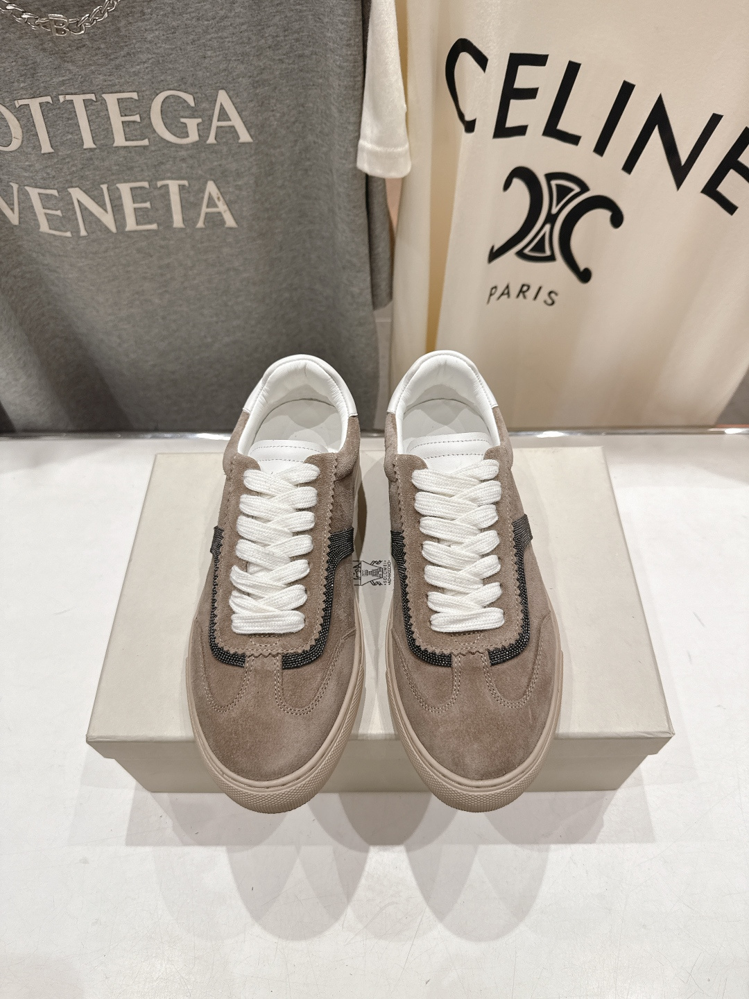 高版本出厂 Brunello Cucinelli 新款BC经典系带休闲鞋一脚蹬乐福鞋系列单鞋BC是意大利