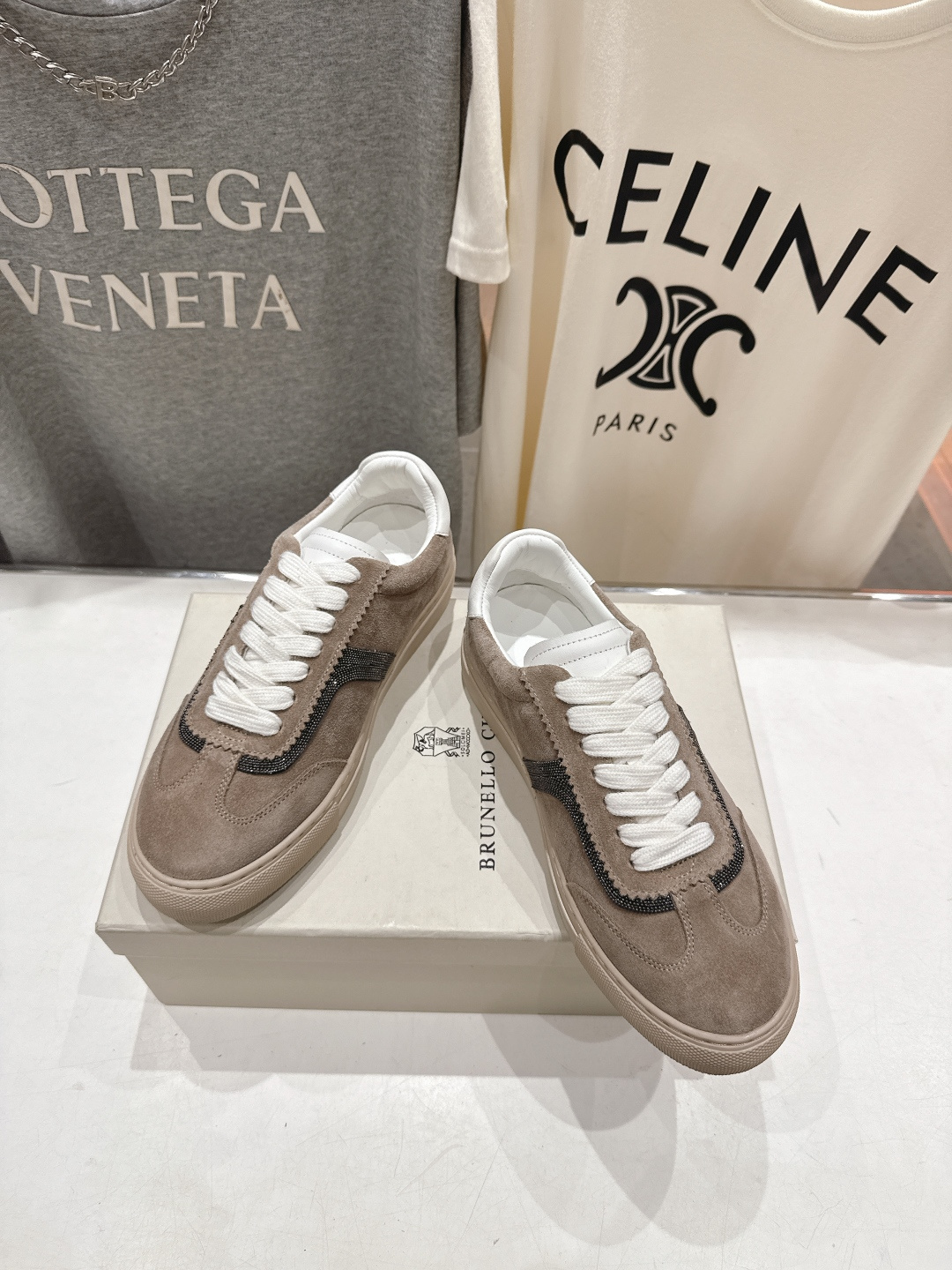 高版本出厂 Brunello Cucinelli 新款BC经典系带休闲鞋一脚蹬乐福鞋系列单鞋BC是意大利