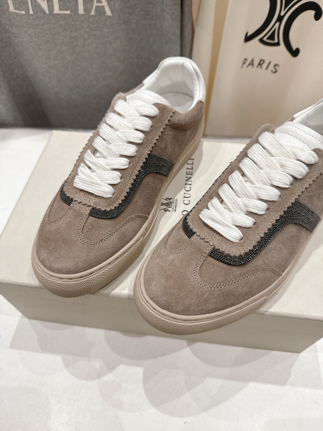 高版本出厂 Brunello Cucinelli 新款BC经典系带休闲鞋一脚蹬乐福鞋系列单鞋BC是意大利