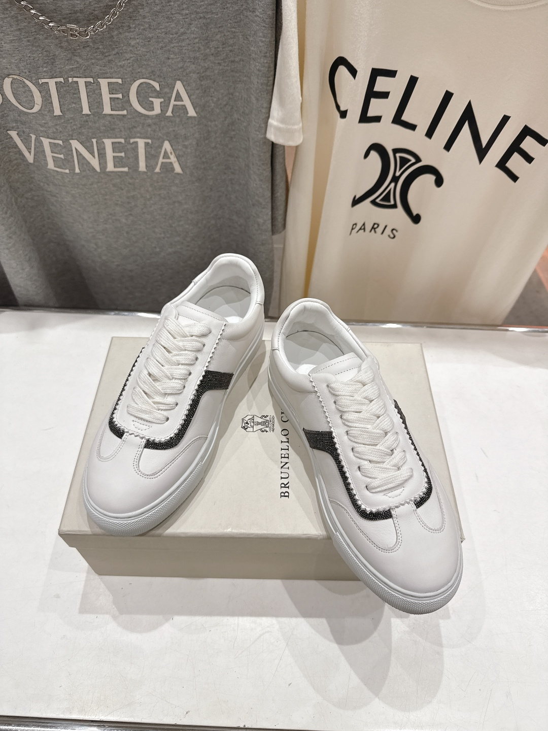 高版本出厂 Brunello Cucinelli 新款BC经典系带休闲鞋一脚蹬乐福鞋系列单鞋BC是意大利