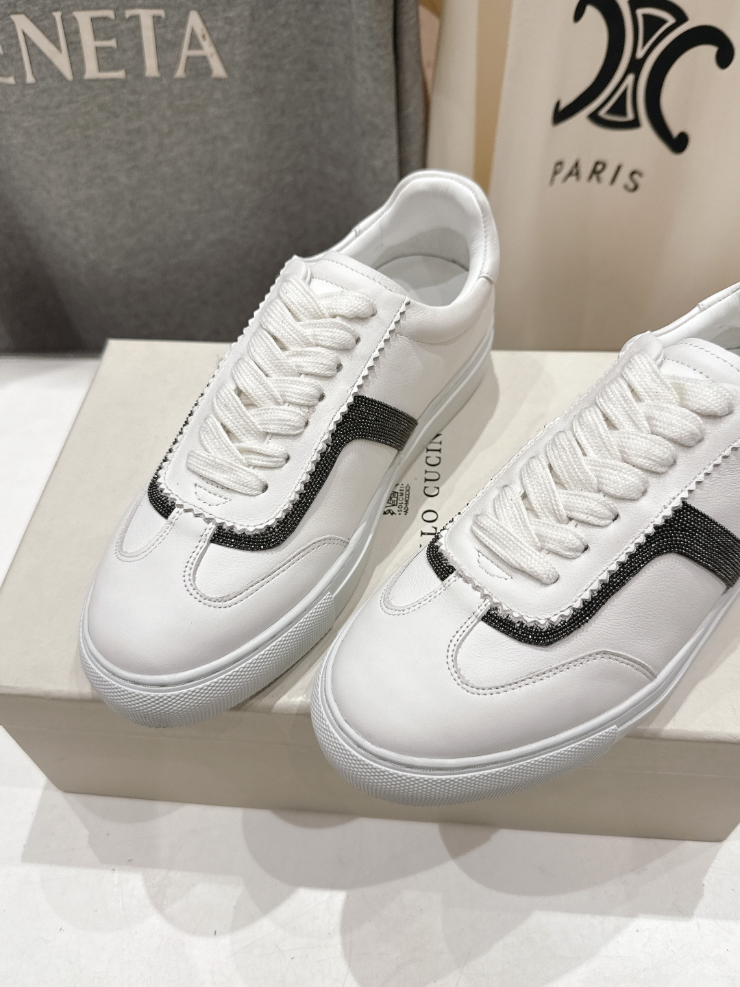 高版本出厂 Brunello Cucinelli 新款BC经典系带休闲鞋一脚蹬乐福鞋系列单鞋BC是意大利