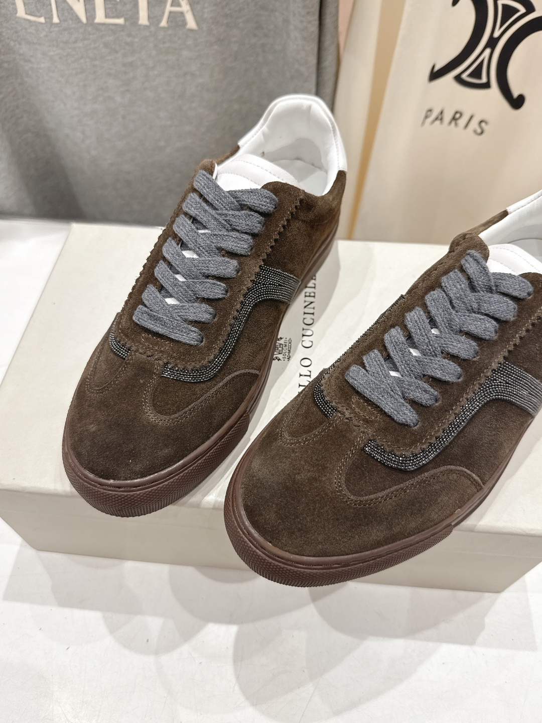 高版本出厂 Brunello Cucinelli 新款BC经典系带休闲鞋一脚蹬乐福鞋系列单鞋BC是意大利