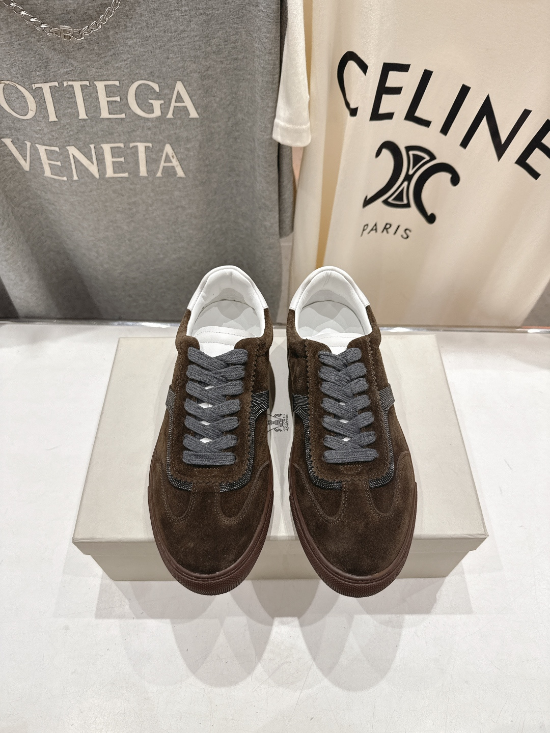 高版本出厂 Brunello Cucinelli 新款BC经典系带休闲鞋一脚蹬乐福鞋系列单鞋BC是意大利