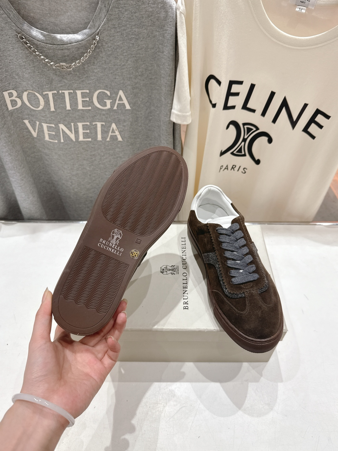 高版本出厂 Brunello Cucinelli 新款BC经典系带休闲鞋一脚蹬乐福鞋系列单鞋BC是意大利