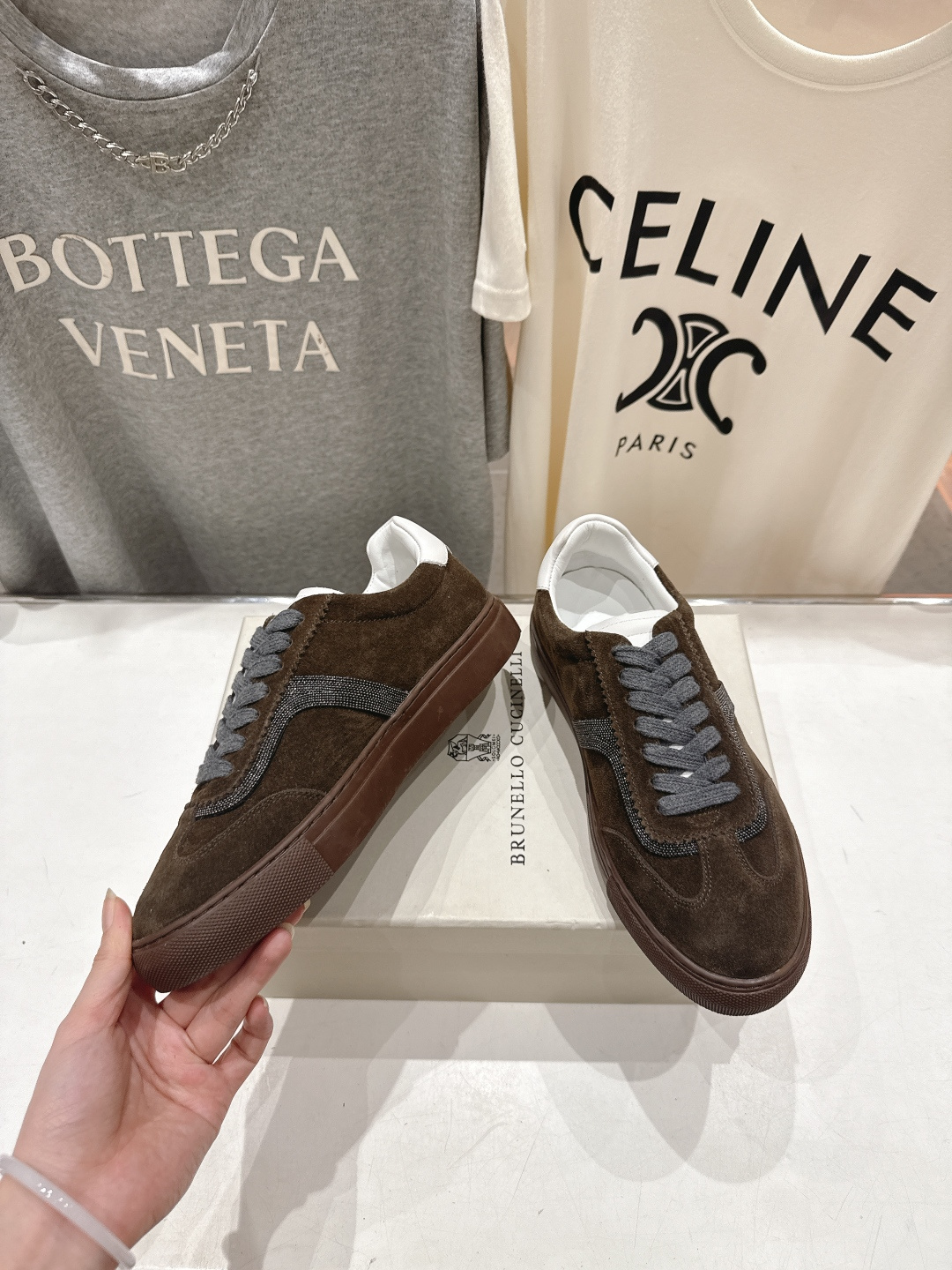 高版本出厂 Brunello Cucinelli 新款BC经典系带休闲鞋一脚蹬乐福鞋系列单鞋BC是意大利