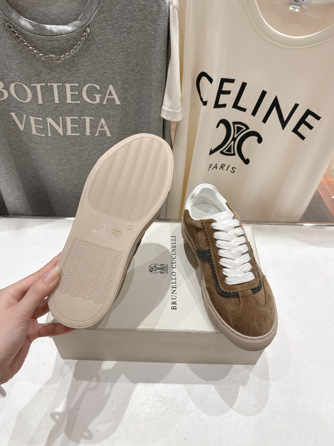 高版本出厂 Brunello Cucinelli 新款BC经典系带休闲鞋一脚蹬乐福鞋系列单鞋BC是意大利