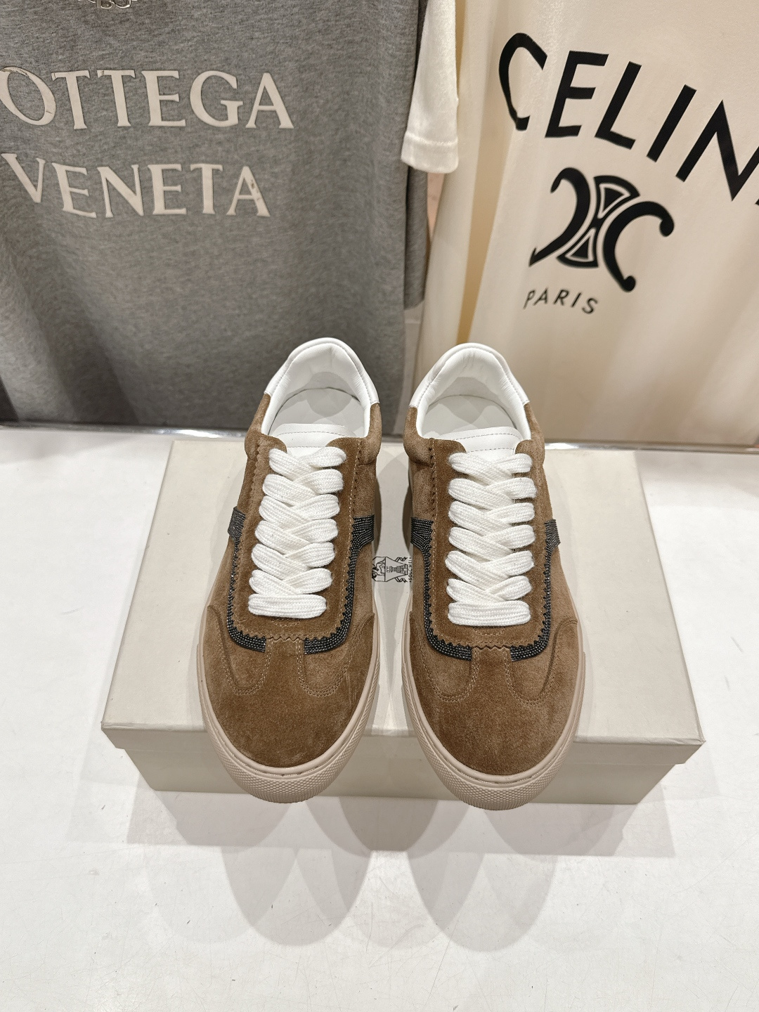 高版本出厂 Brunello Cucinelli 新款BC经典系带休闲鞋一脚蹬乐福鞋系列单鞋BC是意大利