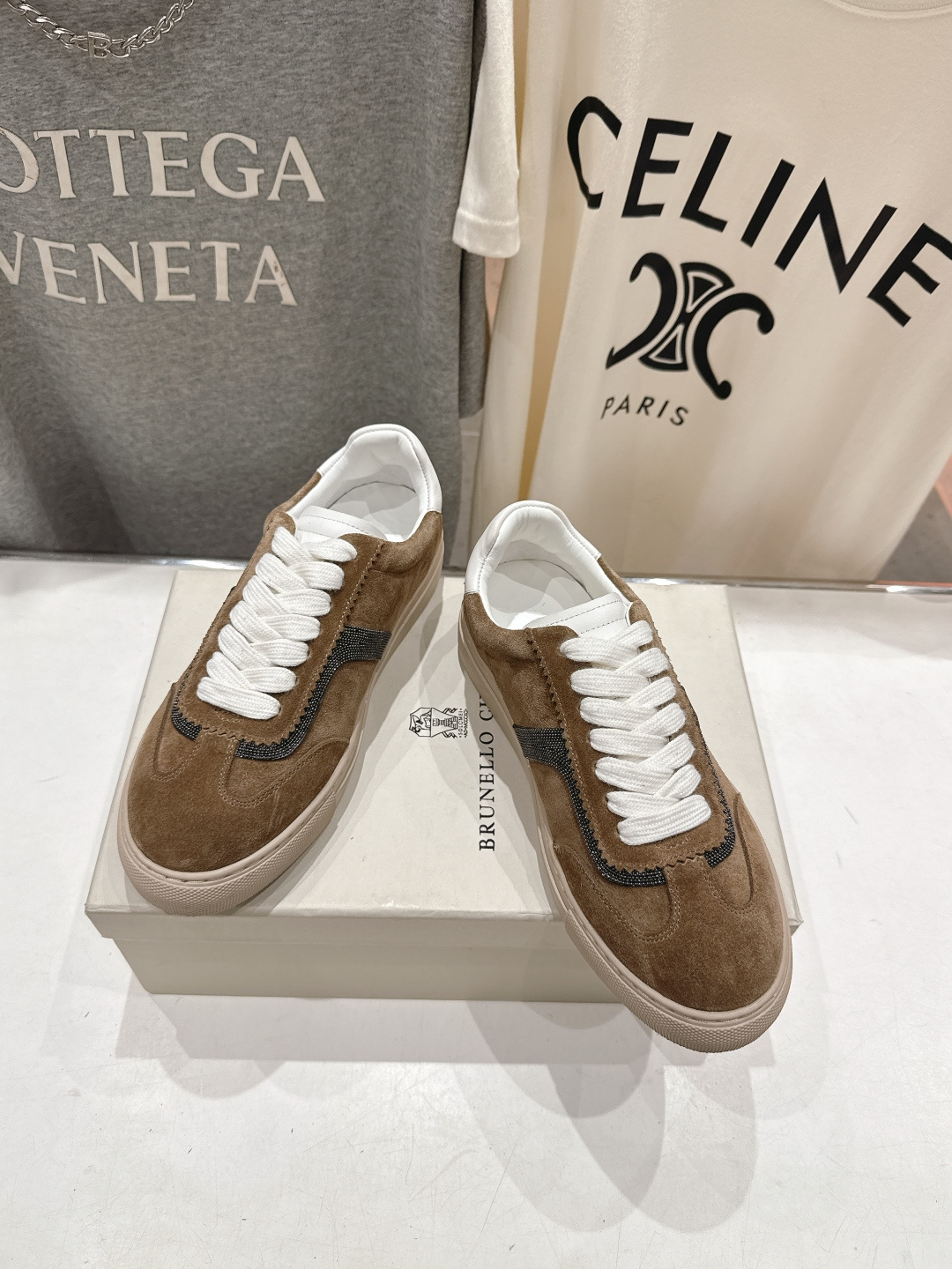 高版本出厂 Brunello Cucinelli 新款BC经典系带休闲鞋一脚蹬乐福鞋系列单鞋BC是意大利