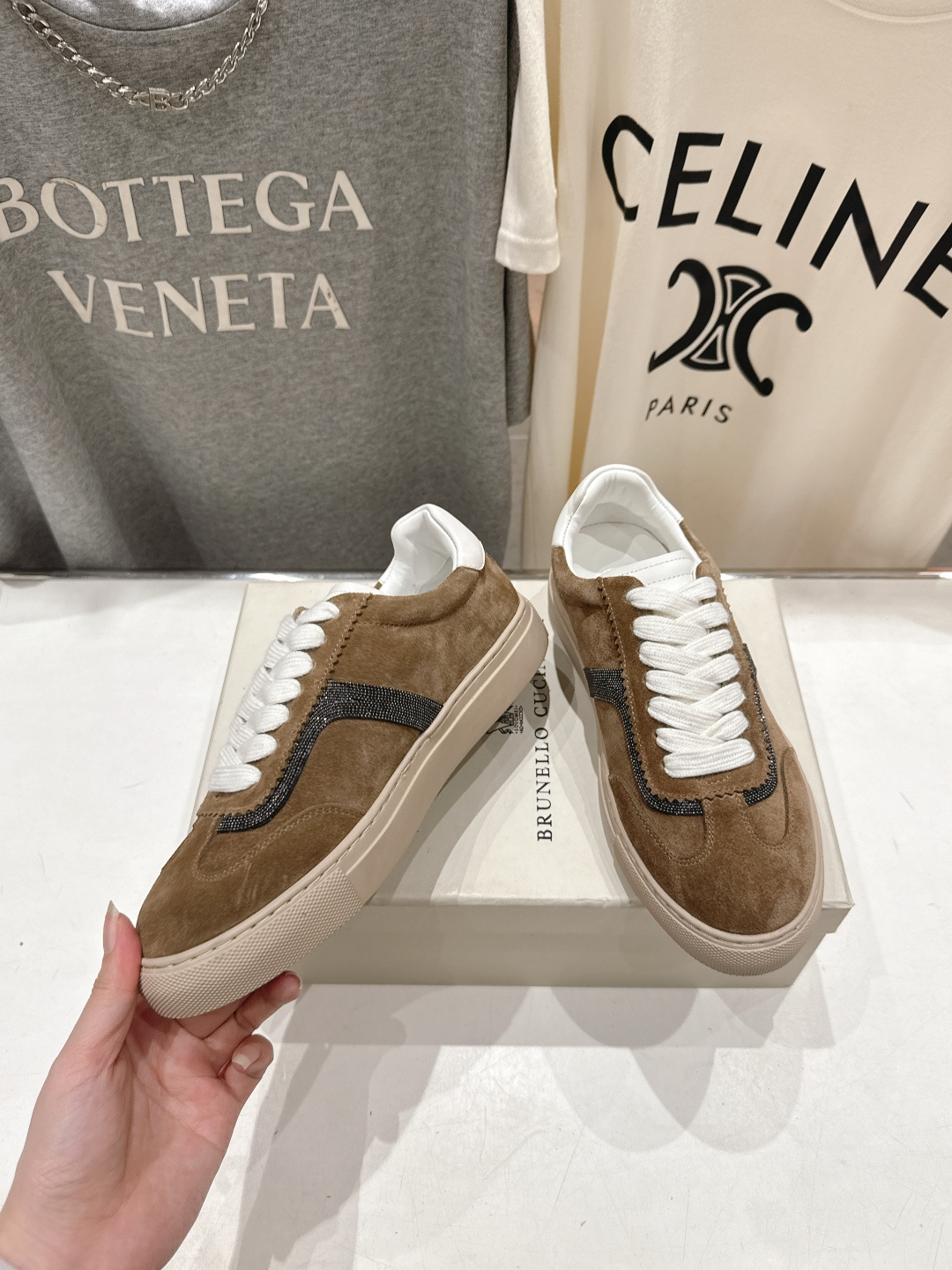 高版本出厂 Brunello Cucinelli 新款BC经典系带休闲鞋一脚蹬乐福鞋系列单鞋BC是意大利