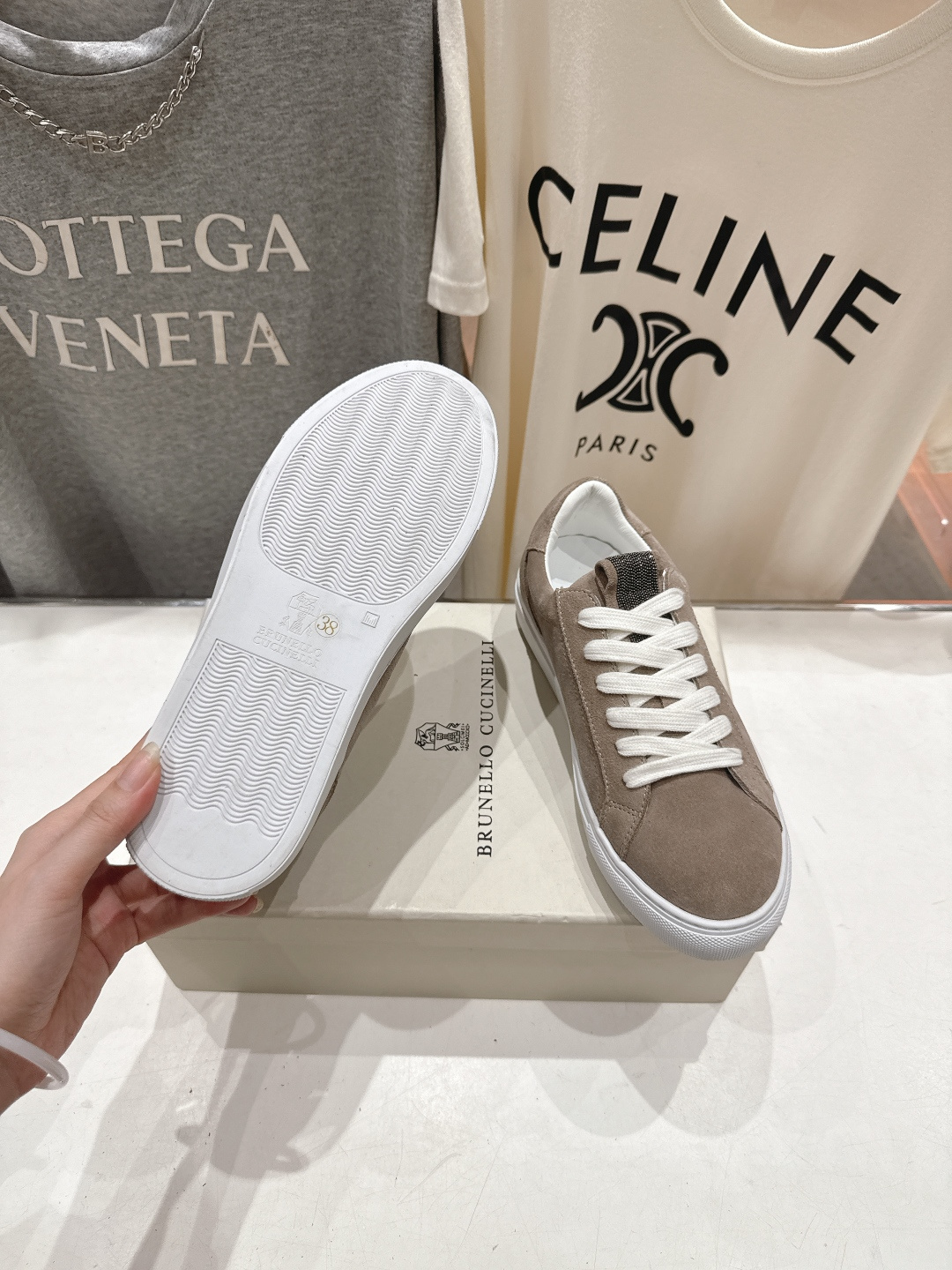 高版本出厂 Brunello Cucinelli 新款BC经典系带休闲鞋一脚蹬乐福鞋系列单鞋BC是意大利