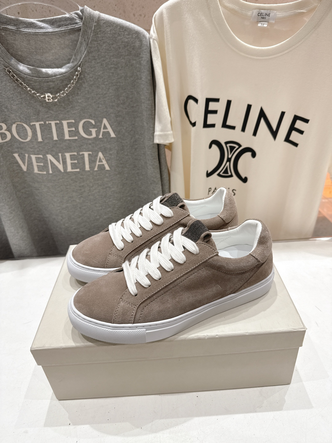 高版本出厂 Brunello Cucinelli 新款BC经典系带休闲鞋一脚蹬乐福鞋系列单鞋BC是意大利