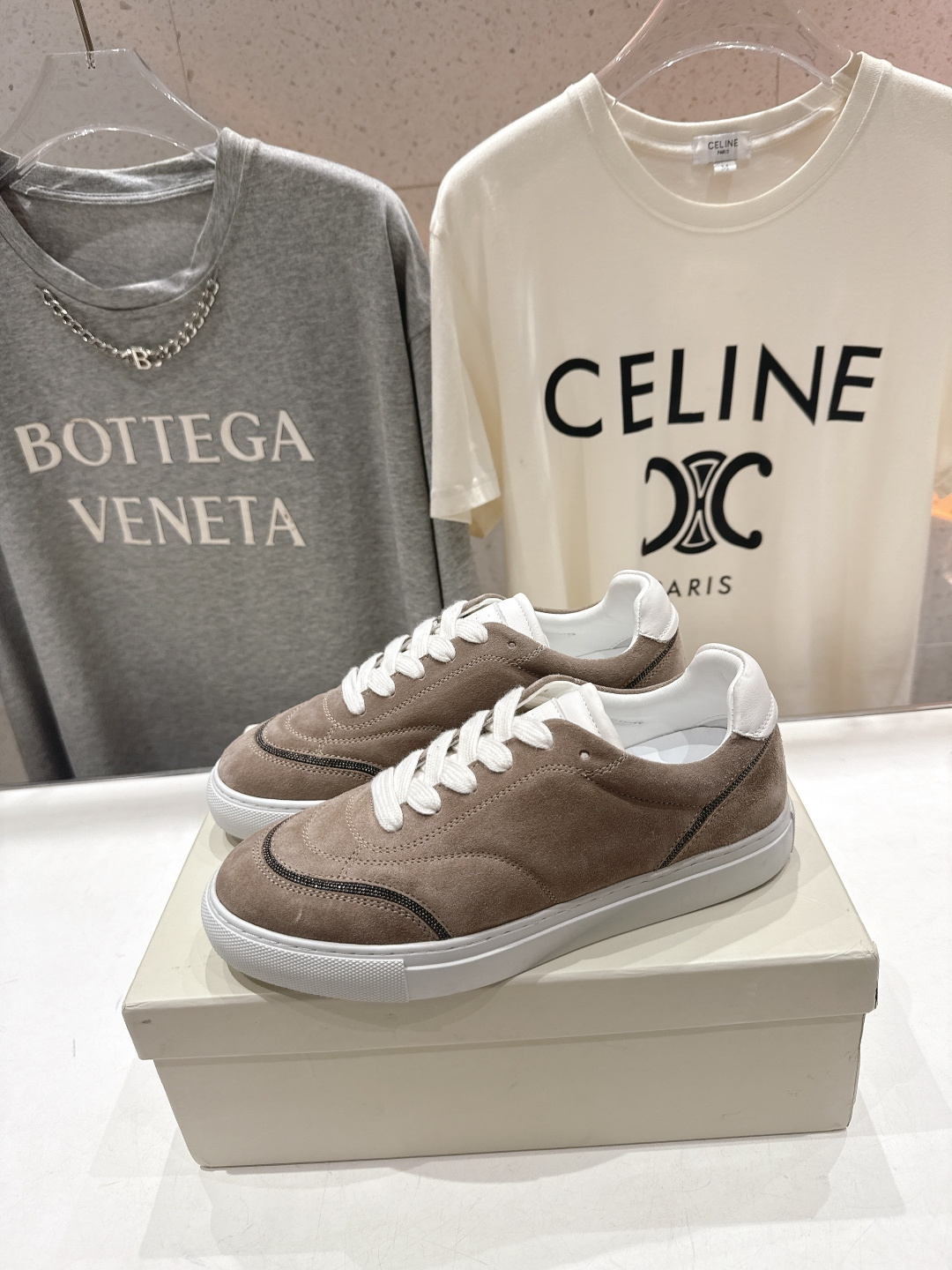 高版本出厂 Brunello Cucinelli 新款BC经典系带休闲鞋一脚蹬乐福鞋系列单鞋BC是意大利