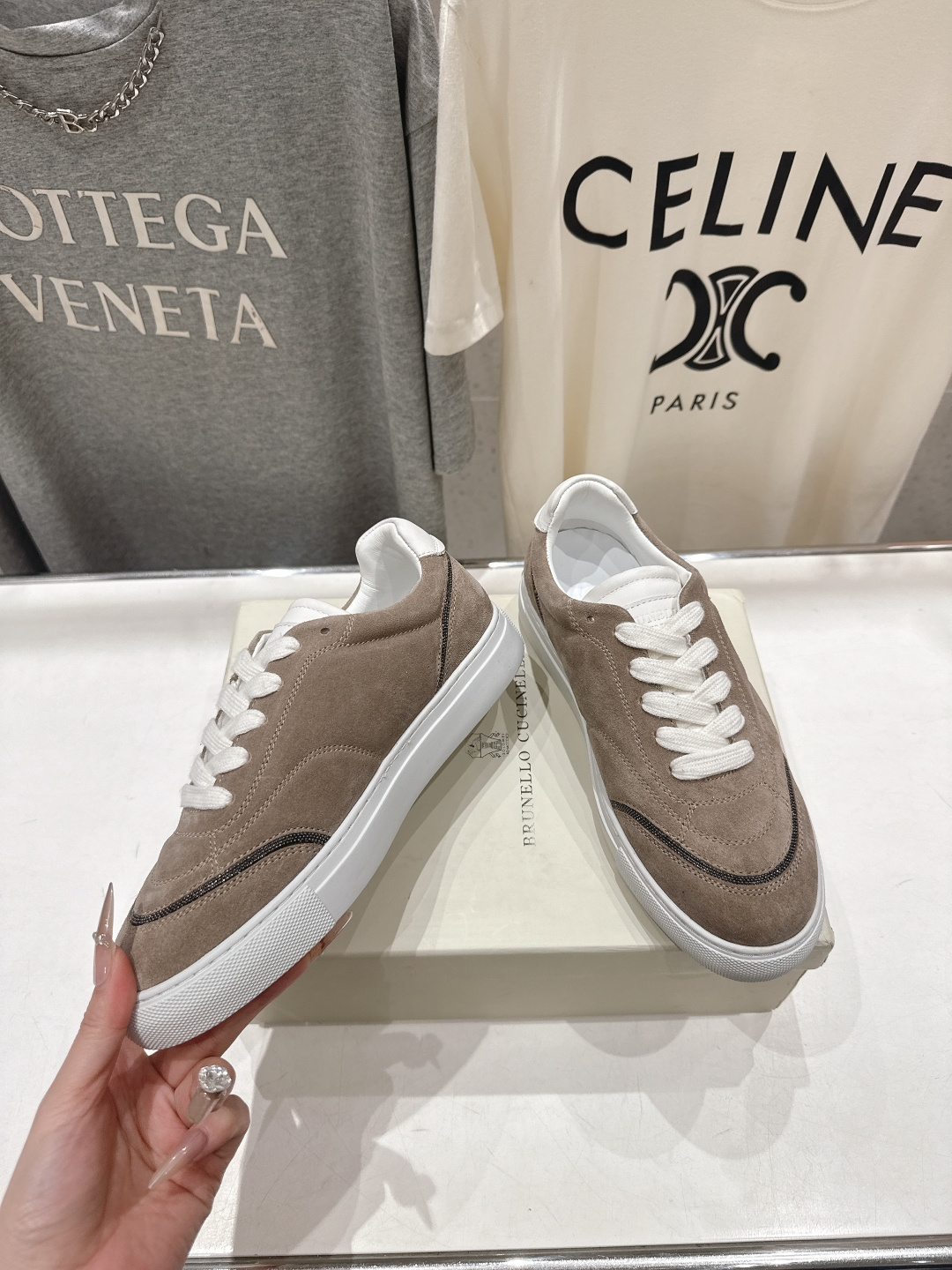 高版本出厂 Brunello Cucinelli 新款BC经典系带休闲鞋一脚蹬乐福鞋系列单鞋BC是意大利