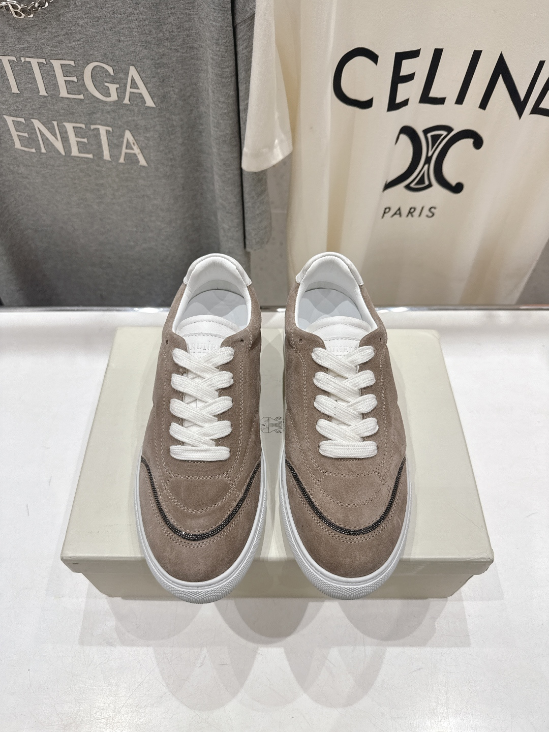 高版本出厂 Brunello Cucinelli 新款BC经典系带休闲鞋一脚蹬乐福鞋系列单鞋BC是意大利