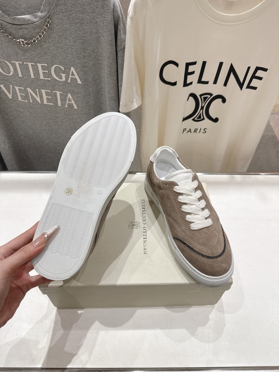 高版本出厂 Brunello Cucinelli 新款BC经典系带休闲鞋一脚蹬乐福鞋系列单鞋BC是意大利