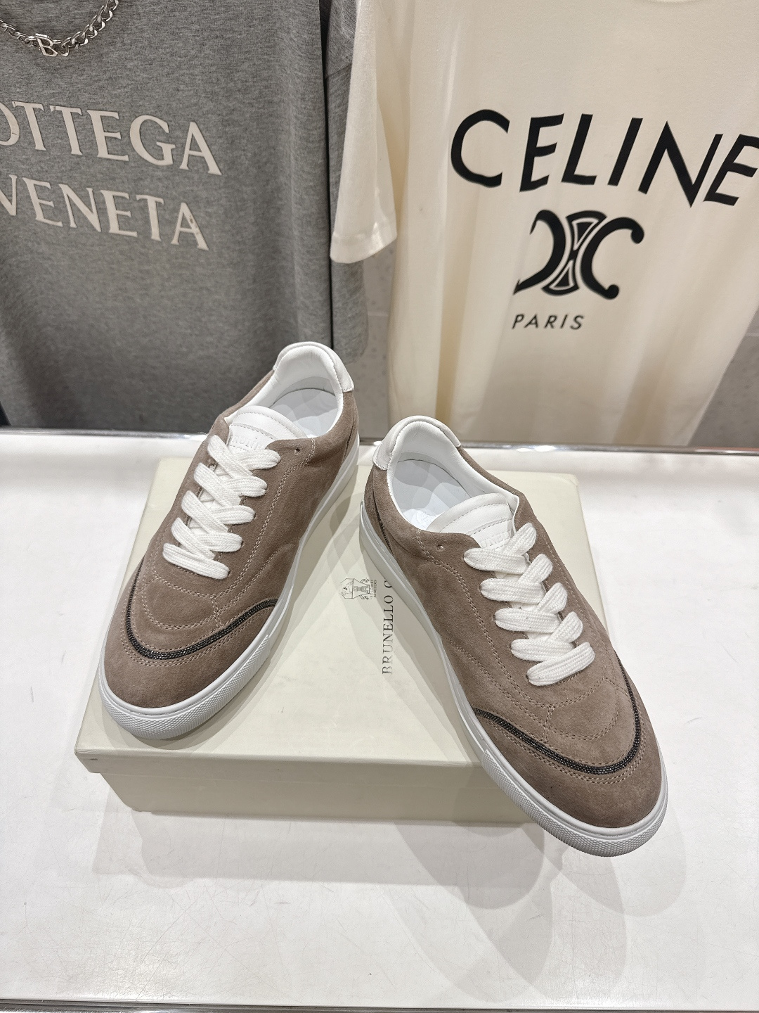 高版本出厂 Brunello Cucinelli 新款BC经典系带休闲鞋一脚蹬乐福鞋系列单鞋BC是意大利