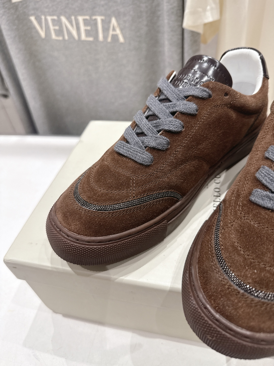 高版本出厂 Brunello Cucinelli 新款BC经典系带休闲鞋一脚蹬乐福鞋系列单鞋BC是意大利