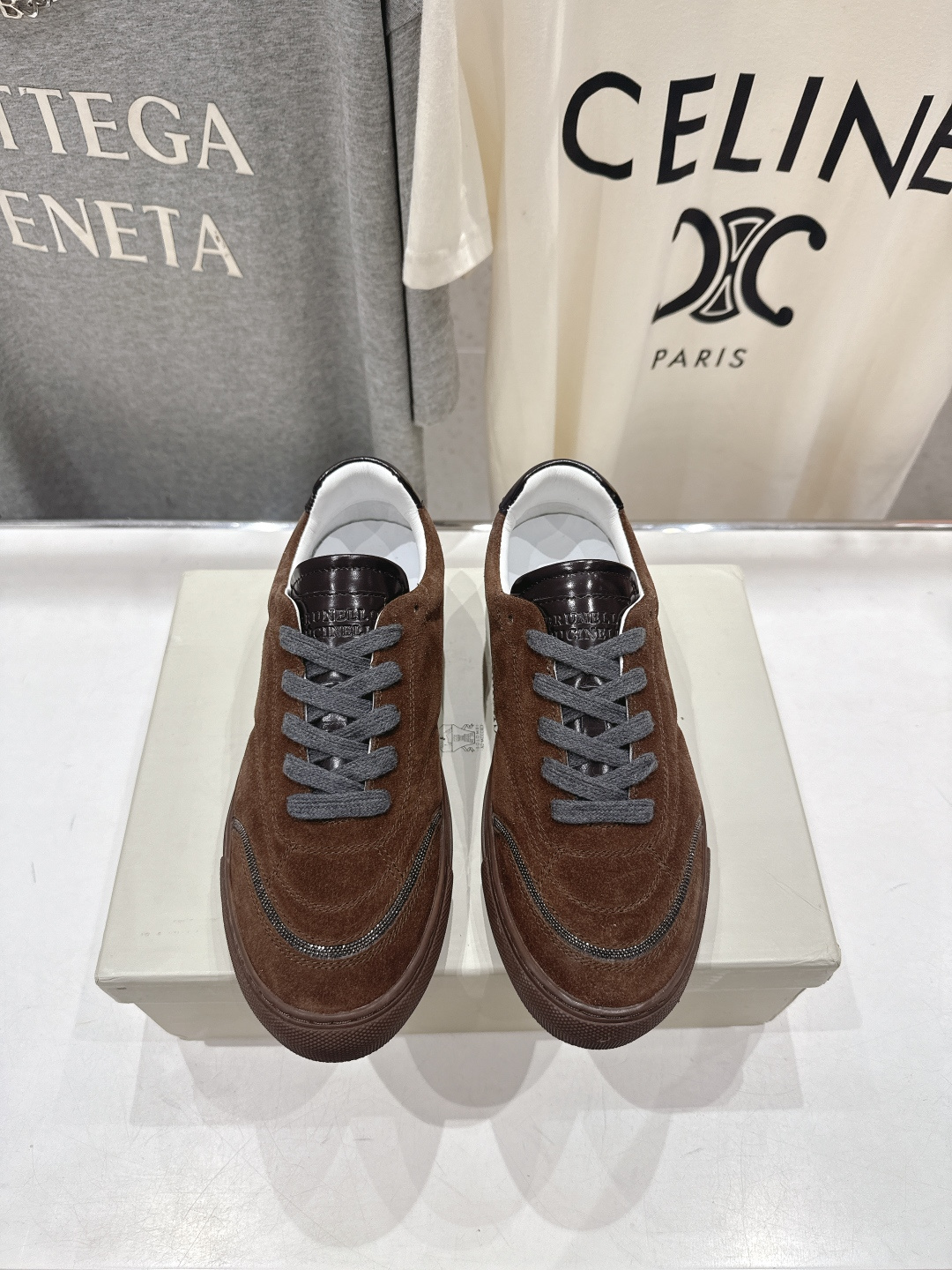 高版本出厂 Brunello Cucinelli 新款BC经典系带休闲鞋一脚蹬乐福鞋系列单鞋BC是意大利