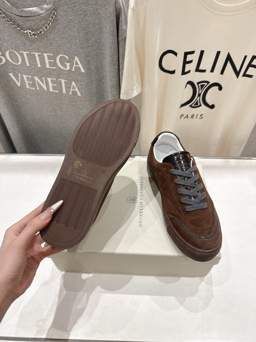 高版本出厂 Brunello Cucinelli 新款BC经典系带休闲鞋一脚蹬乐福鞋系列单鞋BC是意大利