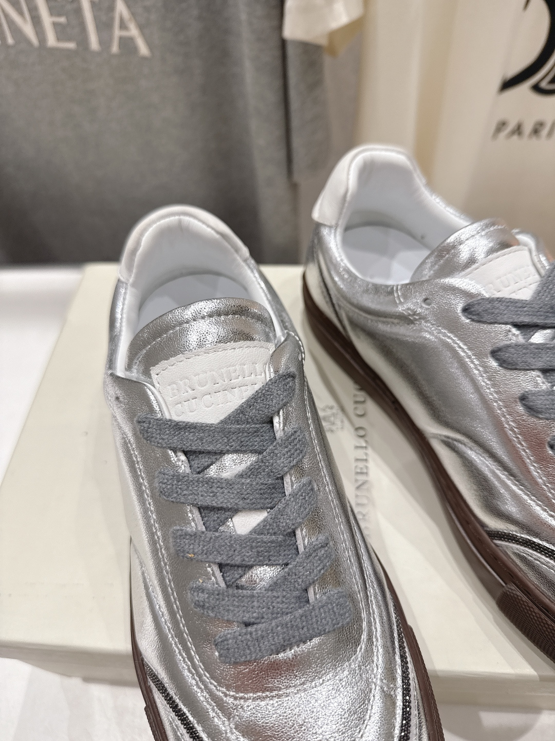 高版本出厂 Brunello Cucinelli 新款BC经典系带休闲鞋一脚蹬乐福鞋系列单鞋BC是意大利