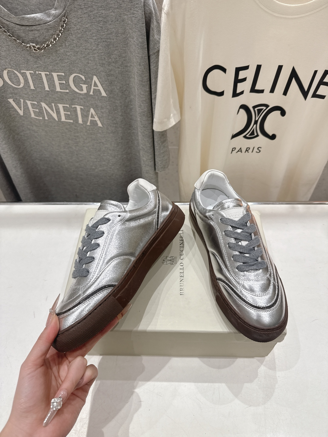 高版本出厂 Brunello Cucinelli 新款BC经典系带休闲鞋一脚蹬乐福鞋系列单鞋BC是意大利