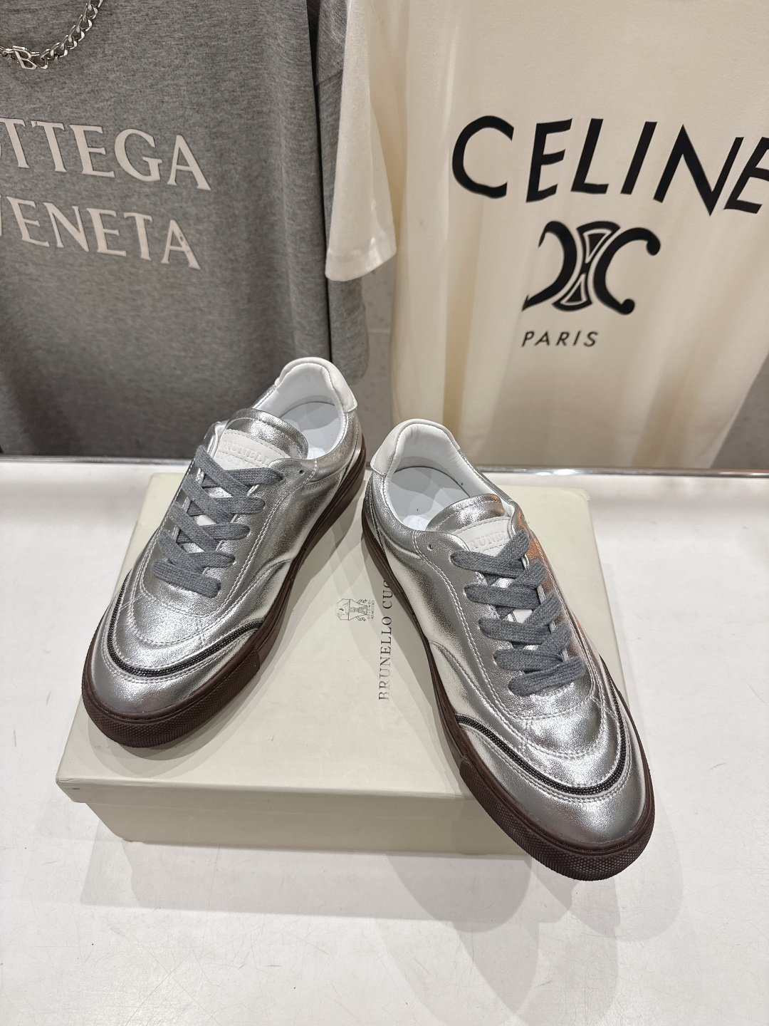 高版本出厂 Brunello Cucinelli 新款BC经典系带休闲鞋一脚蹬乐福鞋系列单鞋BC是意大利