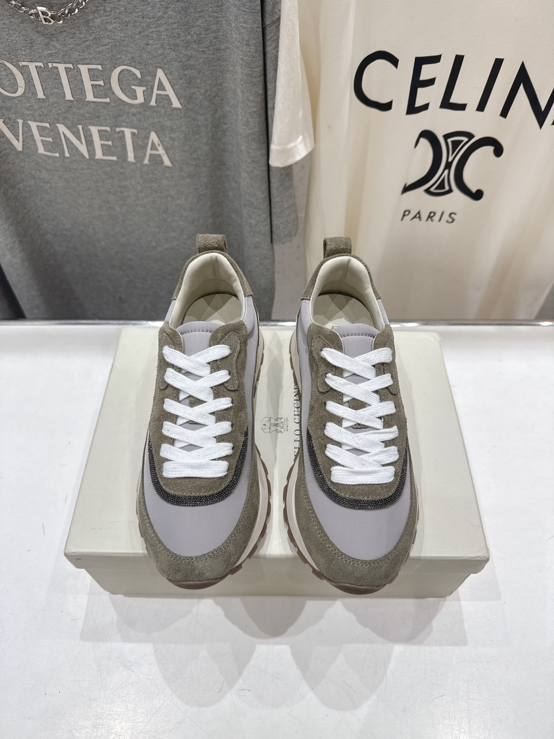 高版本出厂 Brunello Cucinelli 新款BC经典休闲鞋运动鞋系列单鞋BC是意大利知名品牌，