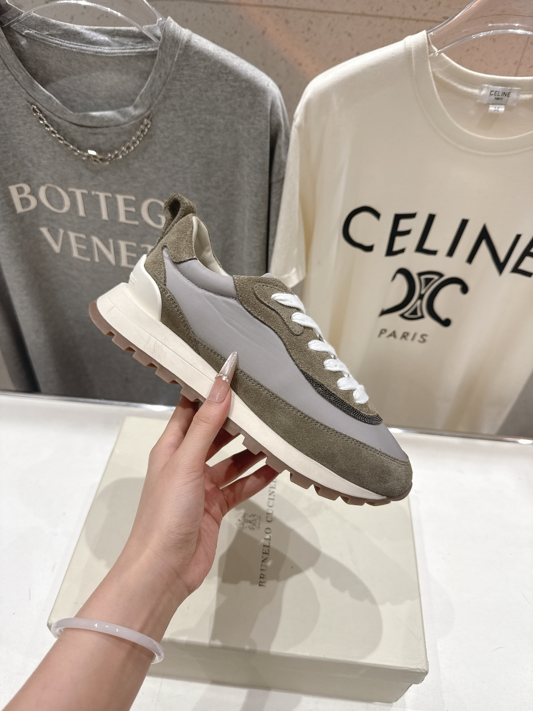 高版本出厂 Brunello Cucinelli 新款BC经典休闲鞋运动鞋系列单鞋BC是意大利知名品牌，