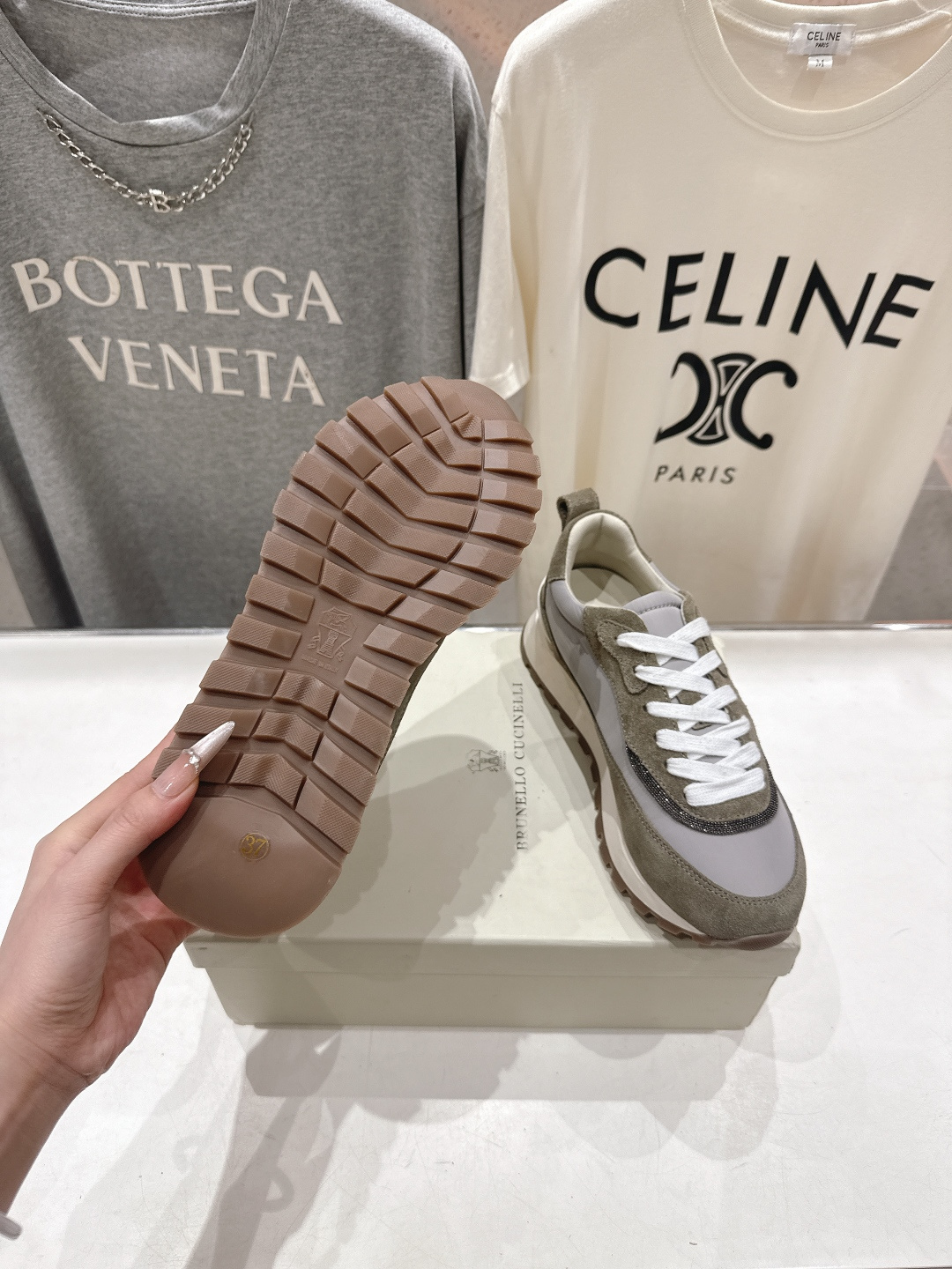 高版本出厂 Brunello Cucinelli 新款BC经典休闲鞋运动鞋系列单鞋BC是意大利知名品牌，