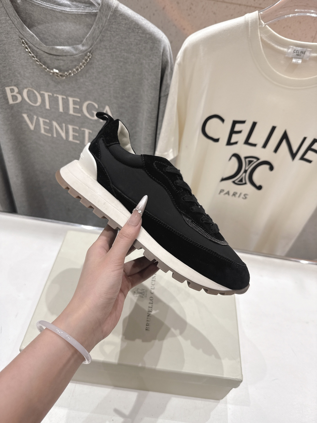 高版本出厂 Brunello Cucinelli 新款BC经典休闲鞋运动鞋系列单鞋BC是意大利知名品牌，