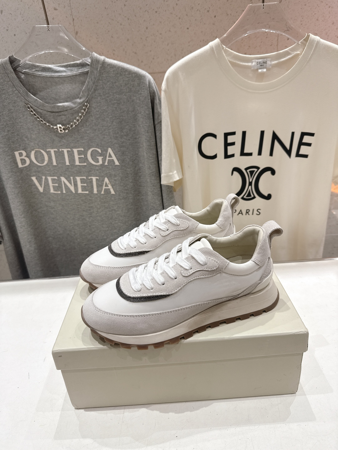 高版本出厂 Brunello Cucinelli 新款BC经典休闲鞋运动鞋系列单鞋BC是意大利知名品牌，